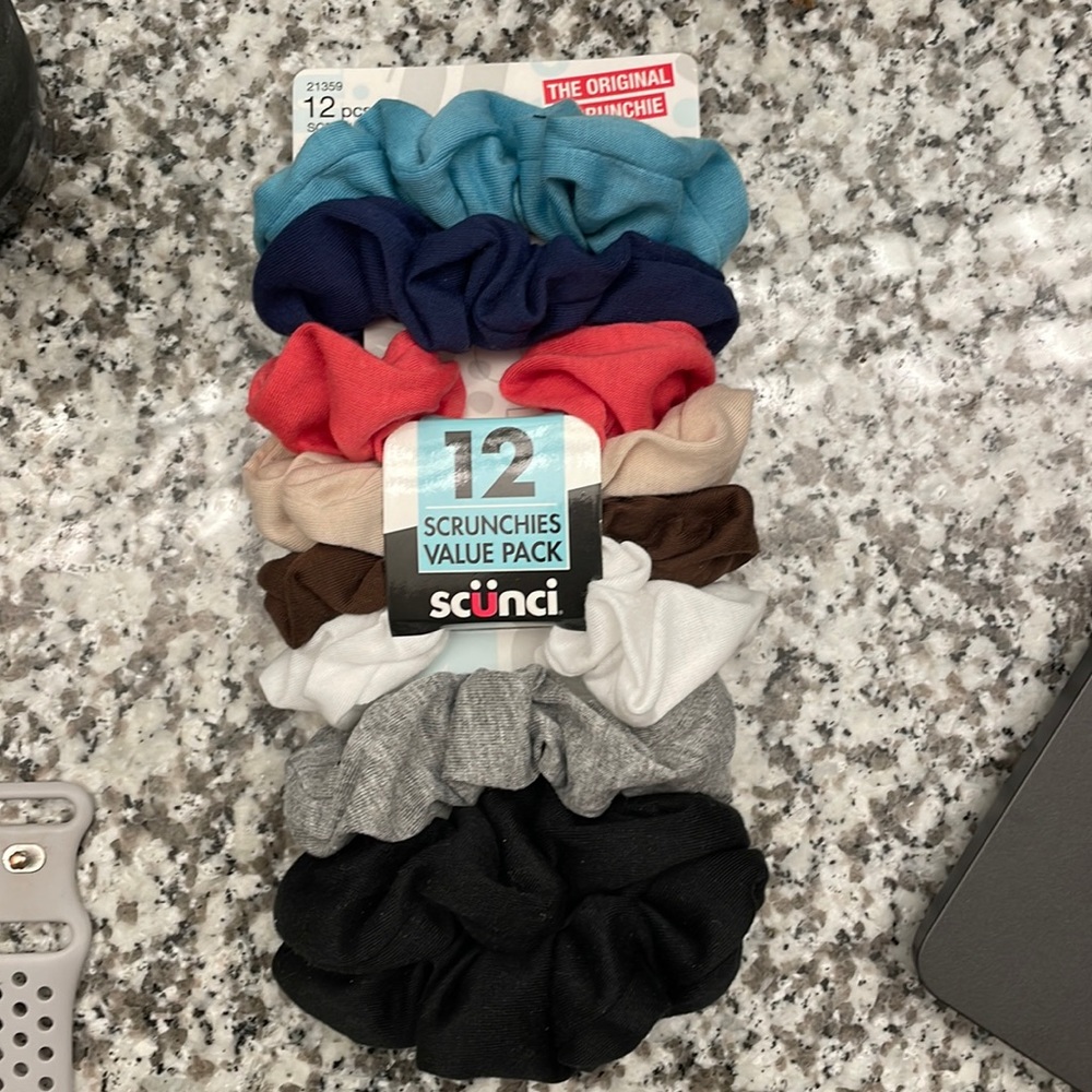 Assorted color scrunchies